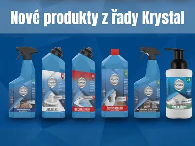 6 nových čisticích prostředků KRYSTAL: co přibývá do regálů v roce 2026?